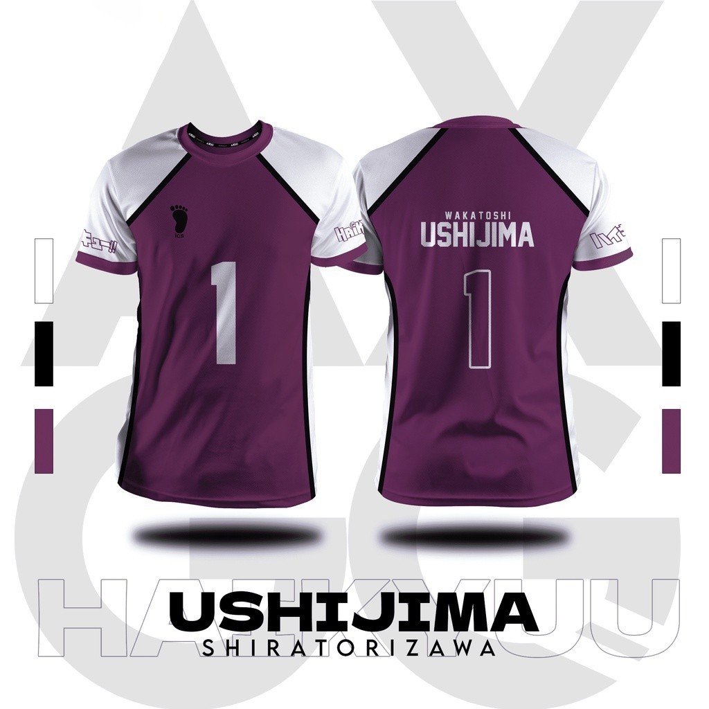 2024 Haikyuu Shiratorizawa - Ushijima ' Anime Shirt Jersey | Shopee ...