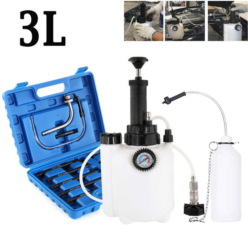 3L Car Manual Brake Bleeder Fluid Changer Hydraulic Clutch Oil Pump ...