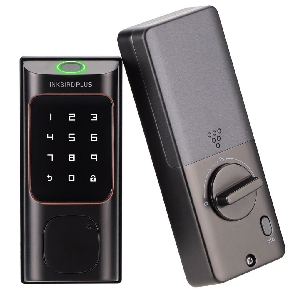 INKBIRD Digital Door Lock 5 in 1 Keyless Entry Bluetooth Smart Door ...