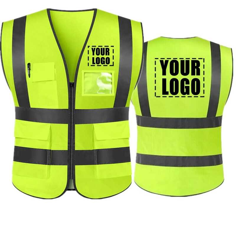 Reflective 3 E7 Safety Vest High Visibility Blank Custom XXXL Working ...