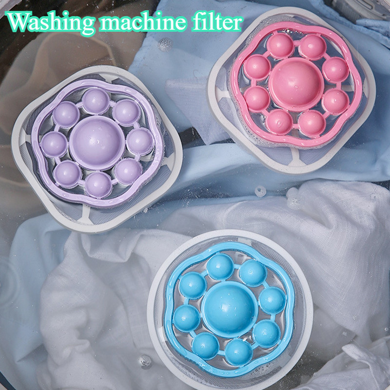 Washing Machine Floating Filter Bag Lint Filter Lint Remover Stain ...