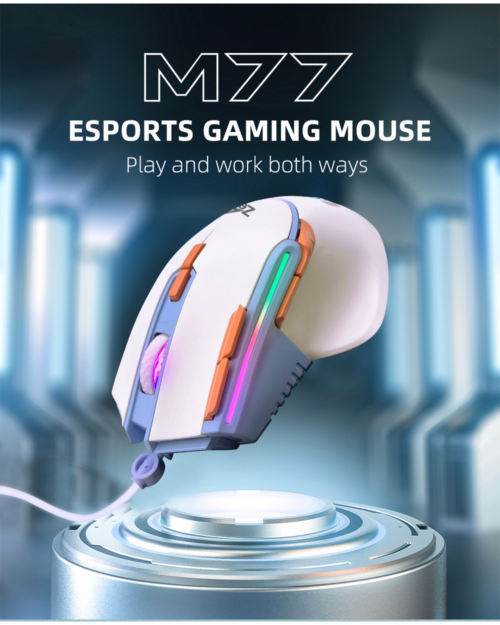 Zeus M-77 eSports Wired RGB Gaming Mouse 2 Colors RGB Mouse Basic Mouse ...