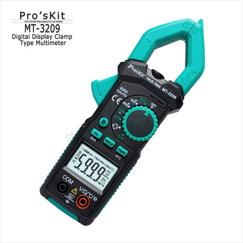 Digital Multimeter Pro'skit MT-3209 3 5/6 AC DC True Effective LED 5999 ...