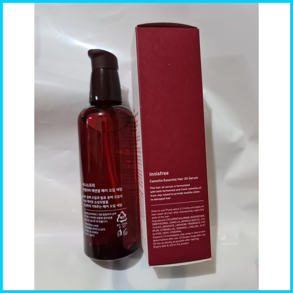 ☂ ஐ Innisfree Camellia Essential Hair Oil Serum 100ml Jeju Camellia New Packaging Original fr
