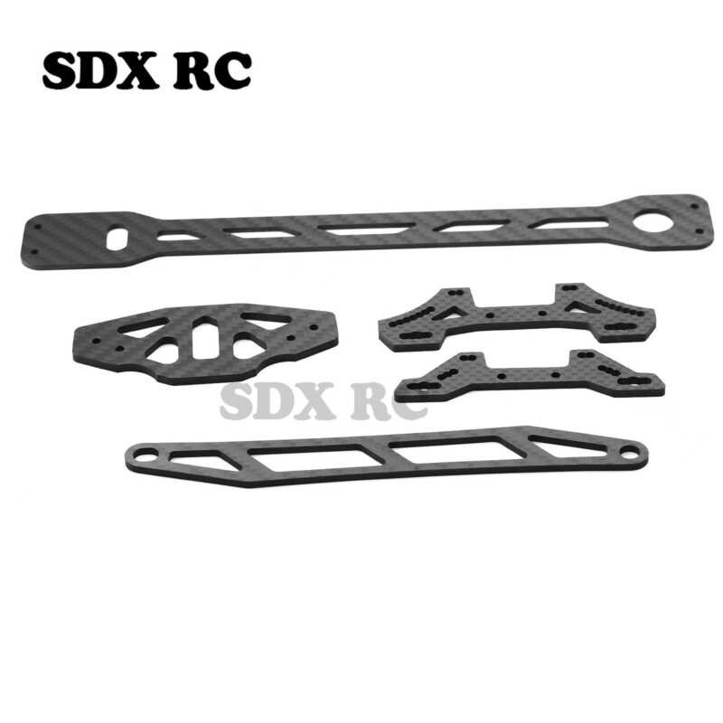 TAMIYA TT02 TT02D CARBON FIBRE TOP DECK REINFORCING Plate C W Screws Uk Seller