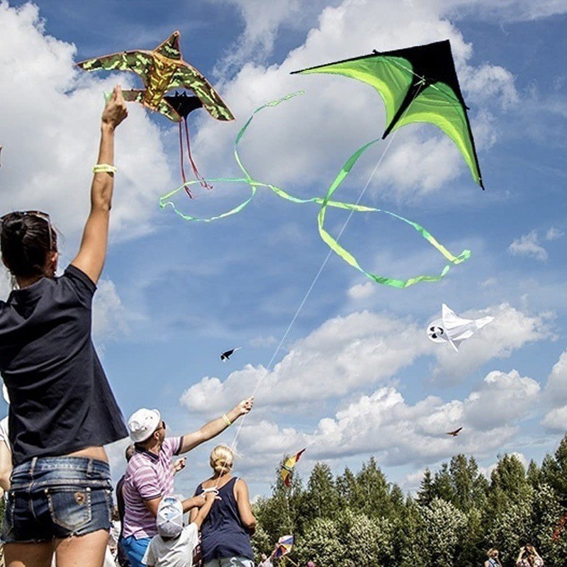 long-tailed rainbow kite with 50m string outdoor Sports grass beach ...