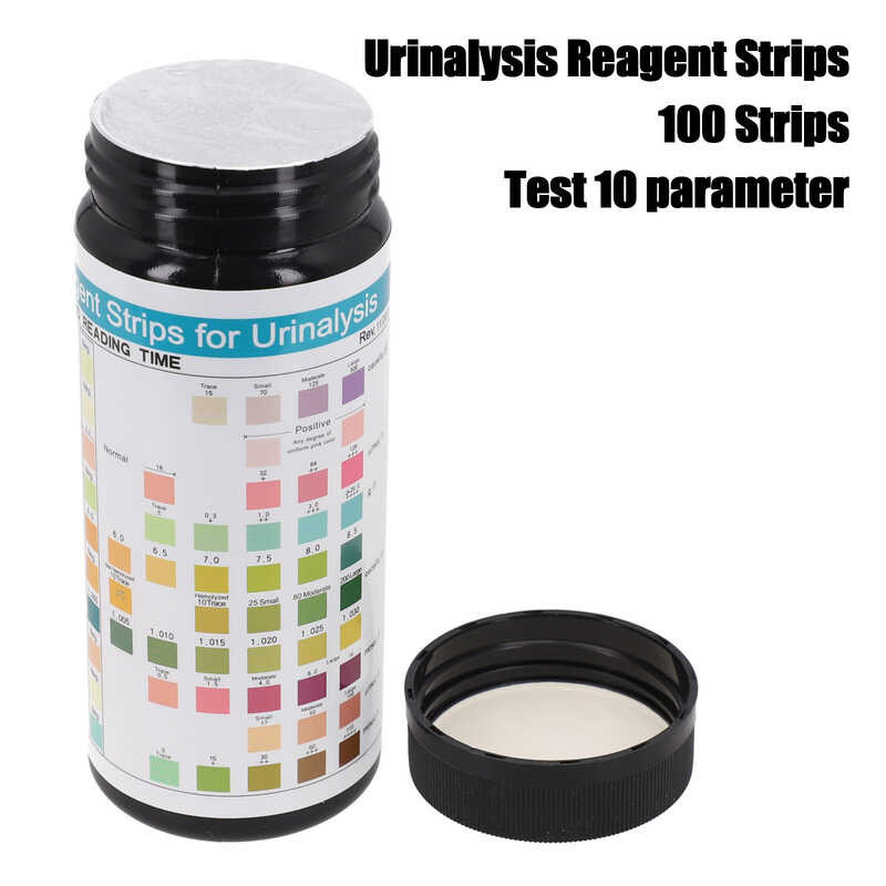 100Strips Urs-10T Urinalysis Reagent Strips 10 Parameters Urine Test ...