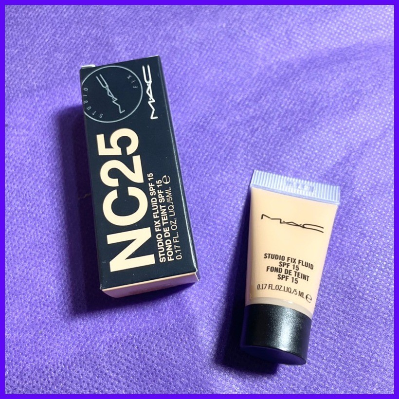 AUTHENTIC Mac studio fix fluid spf 15 NC25 liquid foundation | Shopee ...