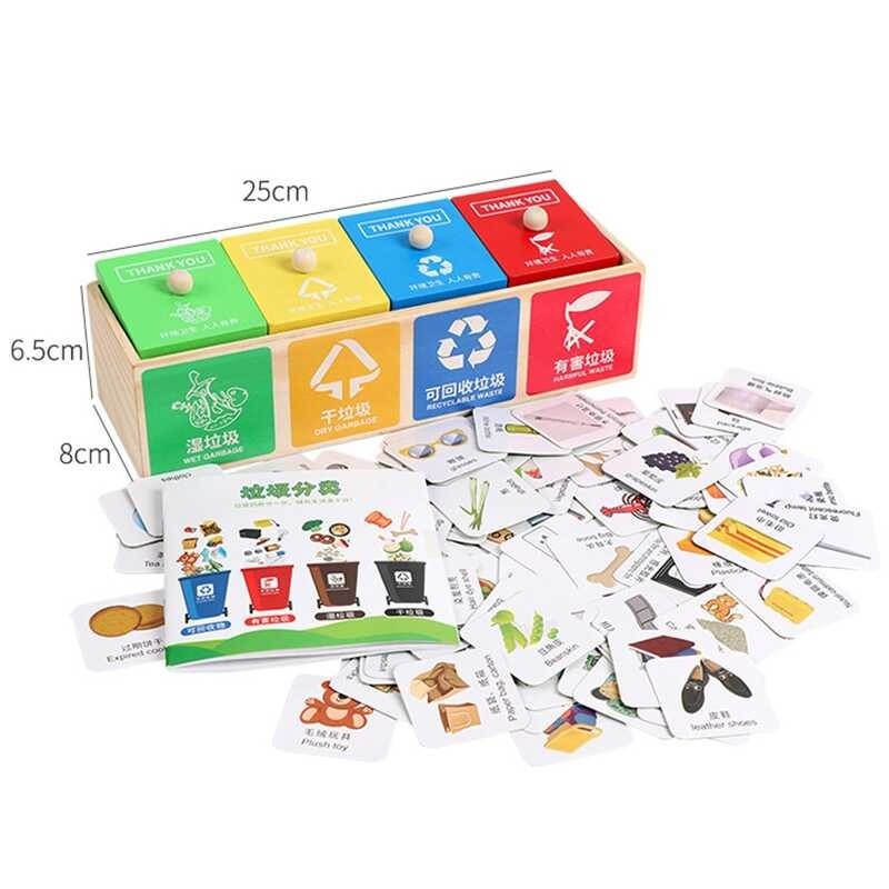 Toy Early Garbage Educational Toys Mini Can Clean Trash Sorting Learn ...