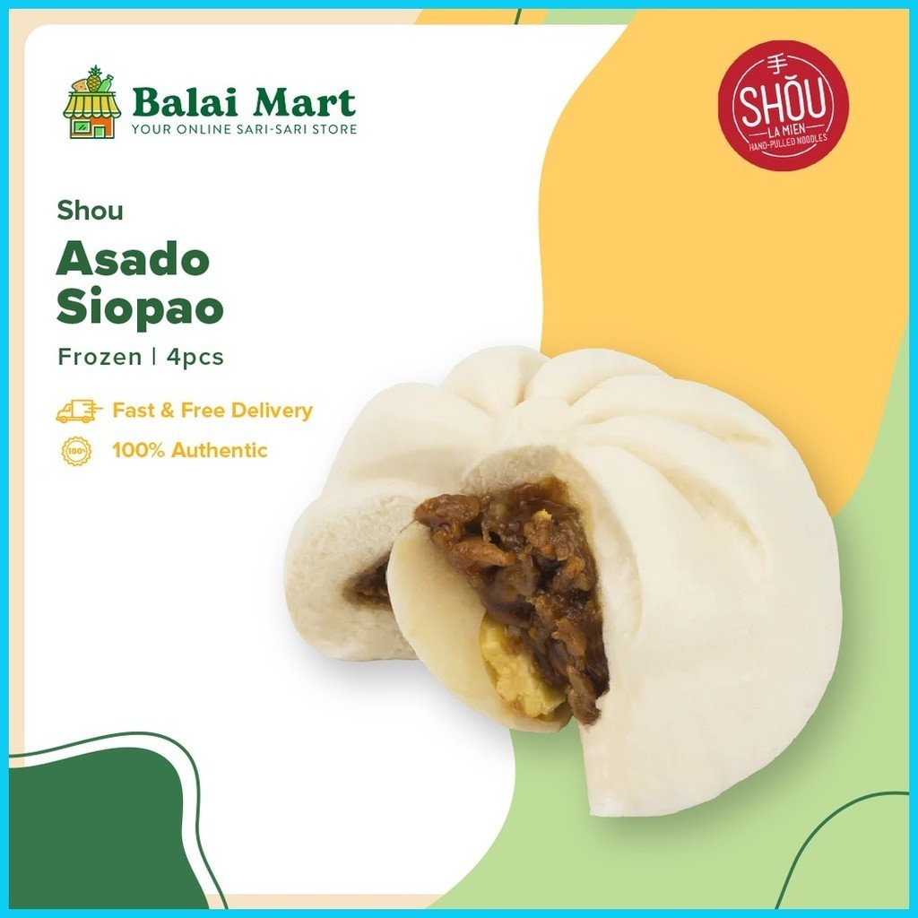 Shou Frozen Asado Siopao 4pcs - Frozen Dimsum | Shopee Philippines