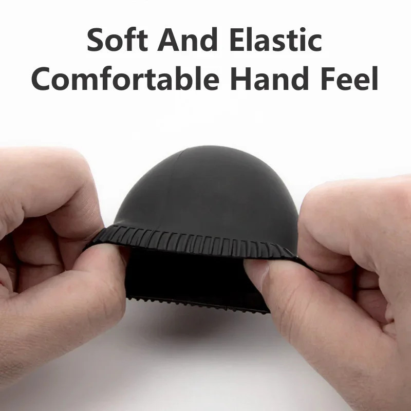 Adunsiaoto Non-Slip Silicone Gear Shifter Knob Cover Protectors, Wear-Resistant(Grey