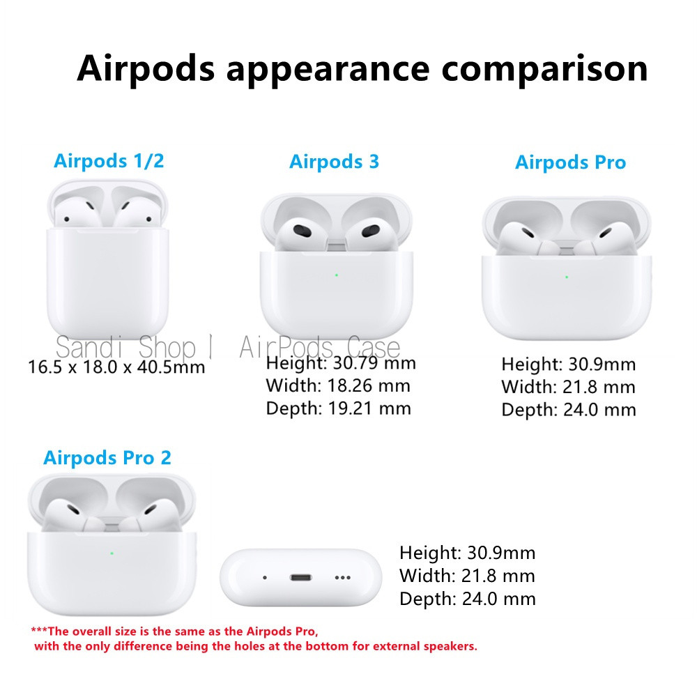 Simple Transparent Pc Lock Bracket Airpods Case For Airpods 4 1 2 3 Pro 