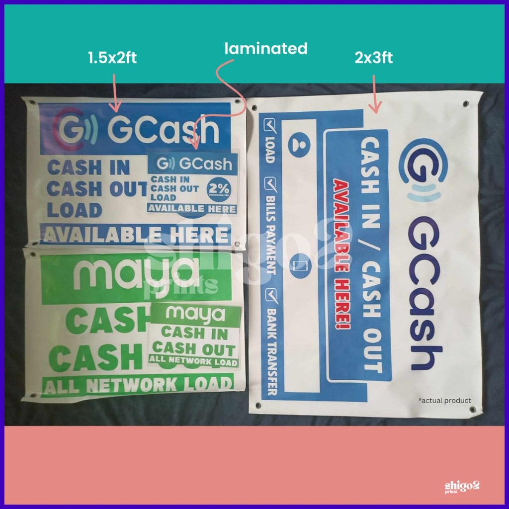 ← ⎯ Black Gcash Maya All-In-One Bills Payment Business Tarpaulin and ...