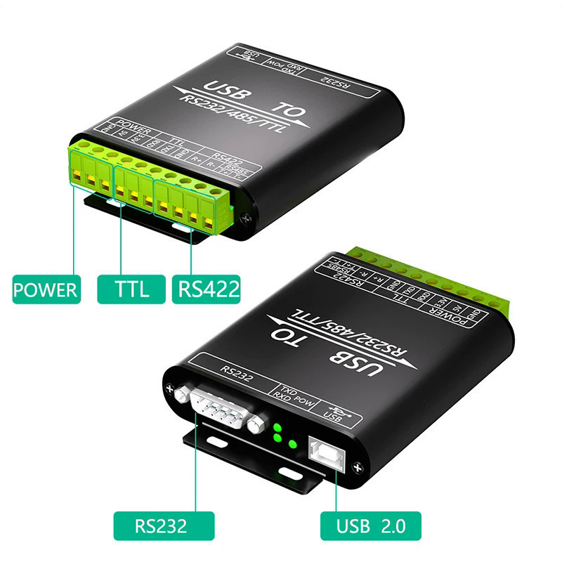 USB to RS232/485/422/TTL Converter Adapter CP2102 Chip Industrial Grade ...