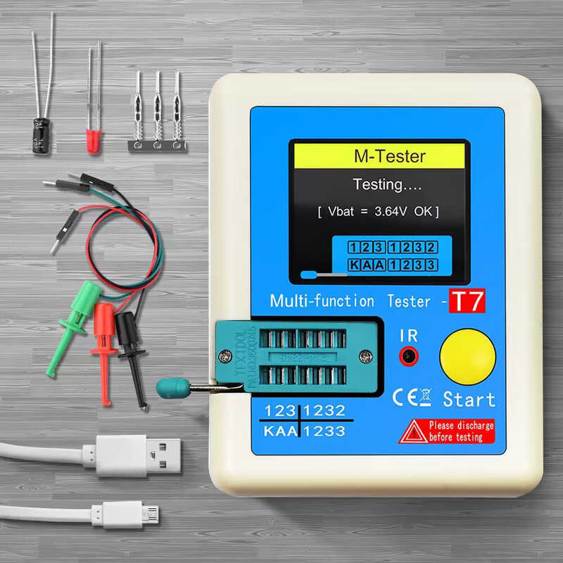 Transistor Lcr-T7 Bagong Tester TFT Diode Triode Capacitance Meter LCR ...