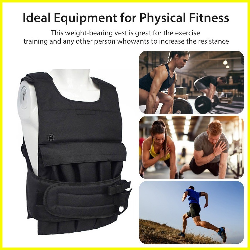 fengci Weighted Vest Adjustable Waistcoat Clothing for Boxing Workout Strength Training Run Shopee Philippines