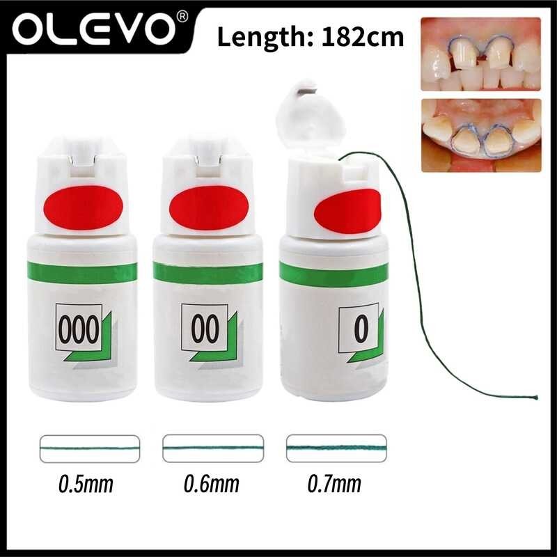 3 Bote Dental Thread Disposable Gingival Retraction Cord Knitted Cotton