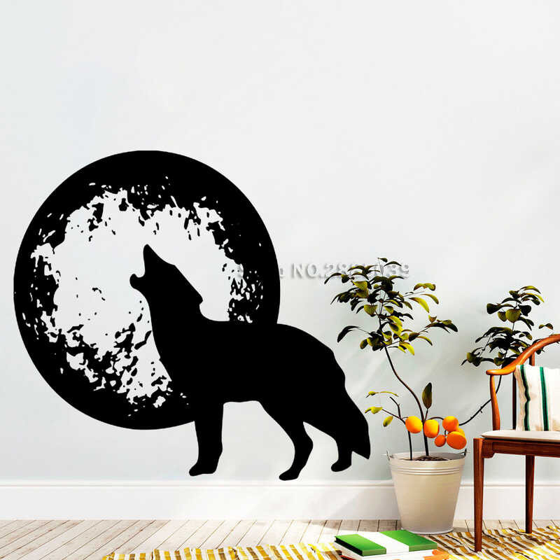 At Howling Planet Stickers Animals Tattoo Murals Wolf Woes Wall Decal ...