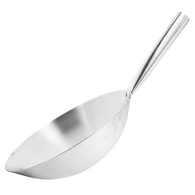 Wok Stainless Steel Pan Para Sa Induction Ng Electric Stove Hindi Stick