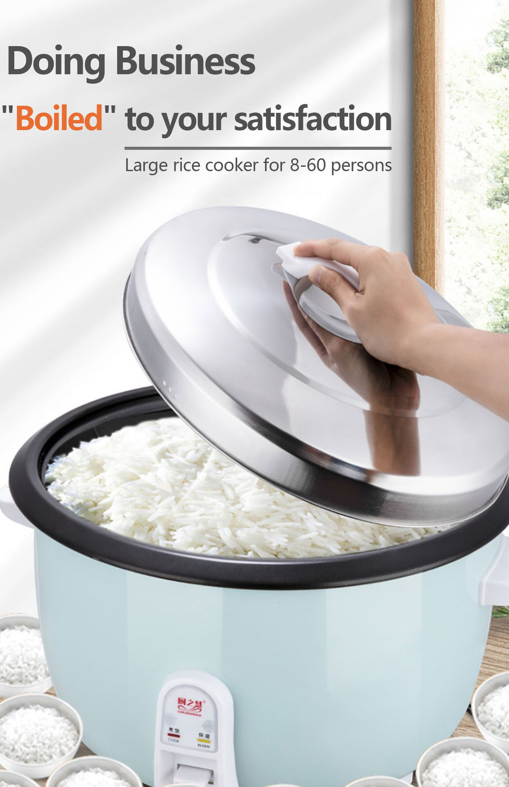 JF 1.5-23L Multifunctional Large Capacity Rice Cooker for Home Kitchen ...