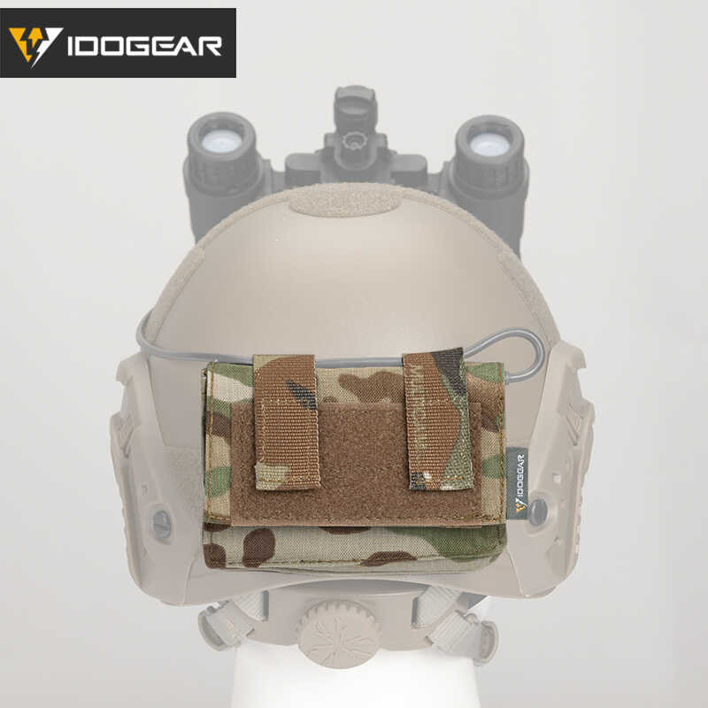 SK * IDOGEAR FAST Helmet Cover Pouch Removable Rear Pouch NVG Utility ...