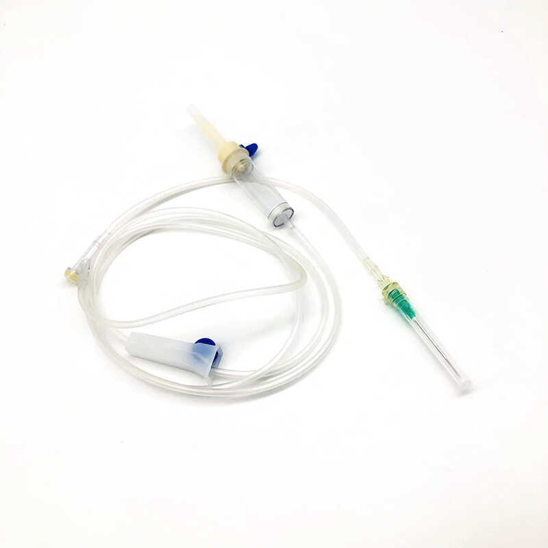 Disposable Sterile Intravenous Infusion Set Medical With Flow Regulator ...