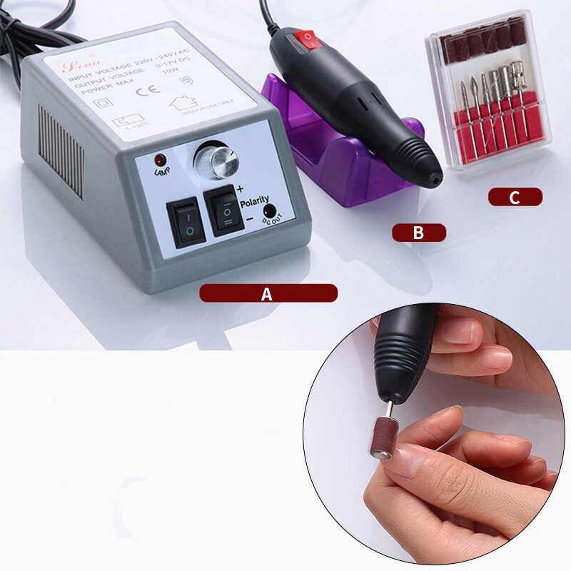 Kit Macchina Nail Art Acrilica Portatile File Trapano Unghie - Foto 5