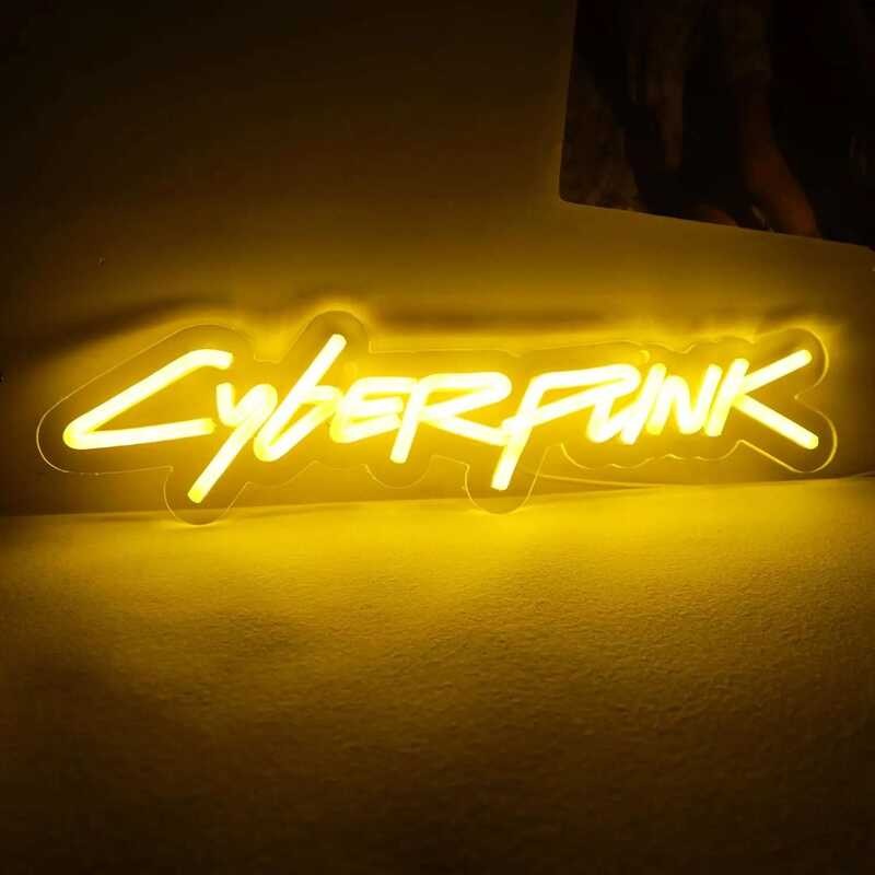 Neon Cyberpunk Sign for Game Zone Decor,Shooting Games Led Lights for ...