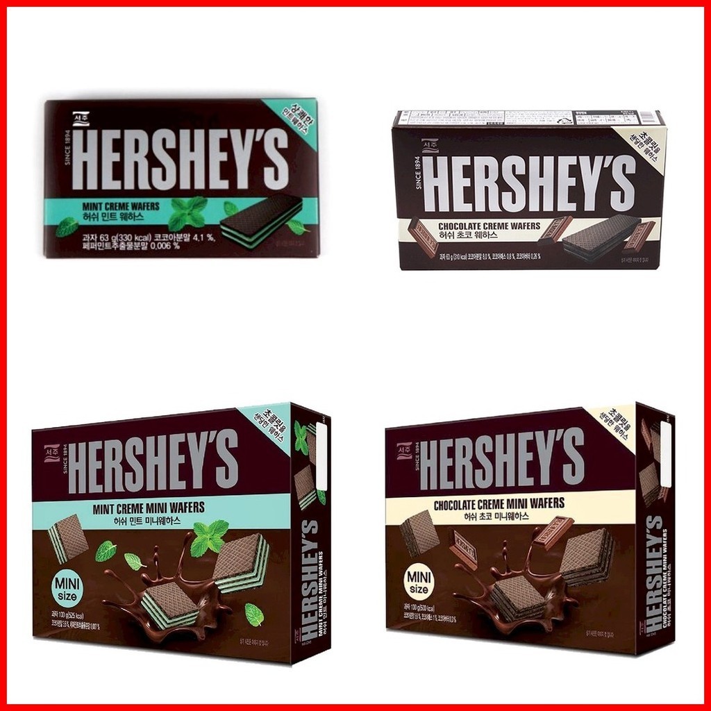 HERSHEYS WAFER (STICK) FLAVORS: MINT AND CHOCO 63G AND 100G | Shopee ...