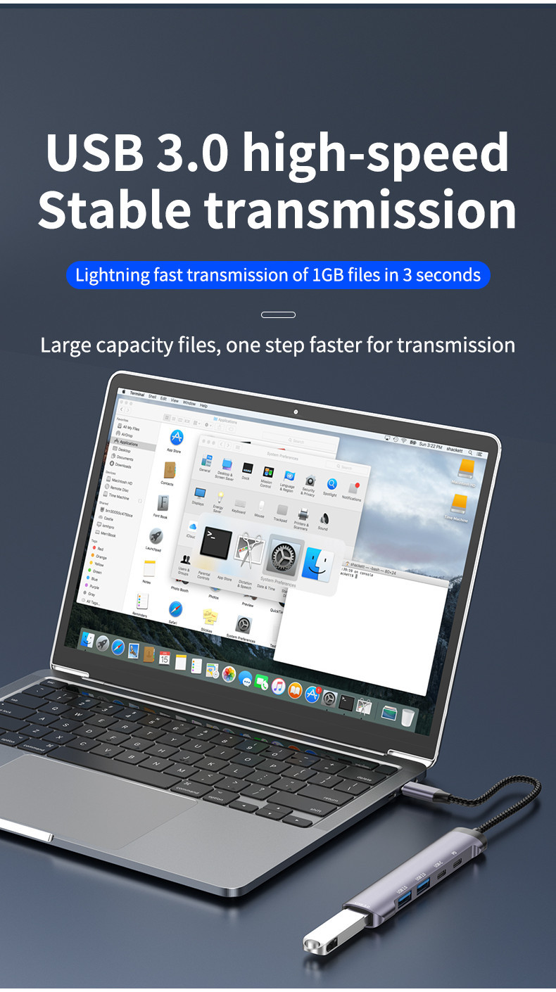 Pannello Frontale Hub 20 Pin To USB-C 3.0 E Micro SD/TF Per Baia Da 3.5