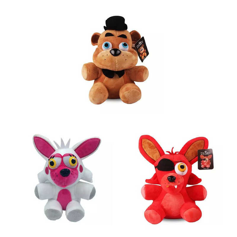 18Cm Limang 3Pcs/Lot Gabi Sa FNAF Ni Freddy Fazbear Teddy Bear Plush ...