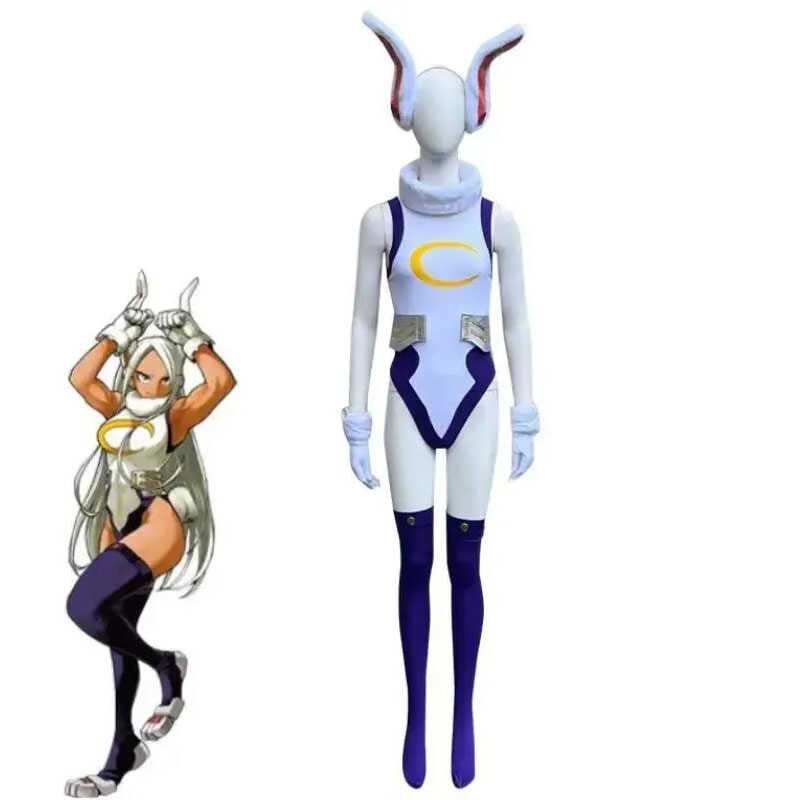 Rabbit Mha Hero Mirko Sexy Costume Anime Bnha Rumi Usagiyama Miruko ...