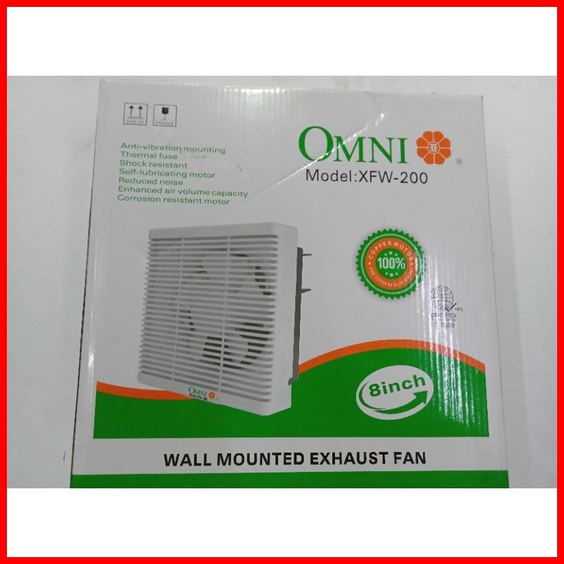 OMNI Wall Mounted Exhaust Fan XFW200(8inch) Shopee Philippines