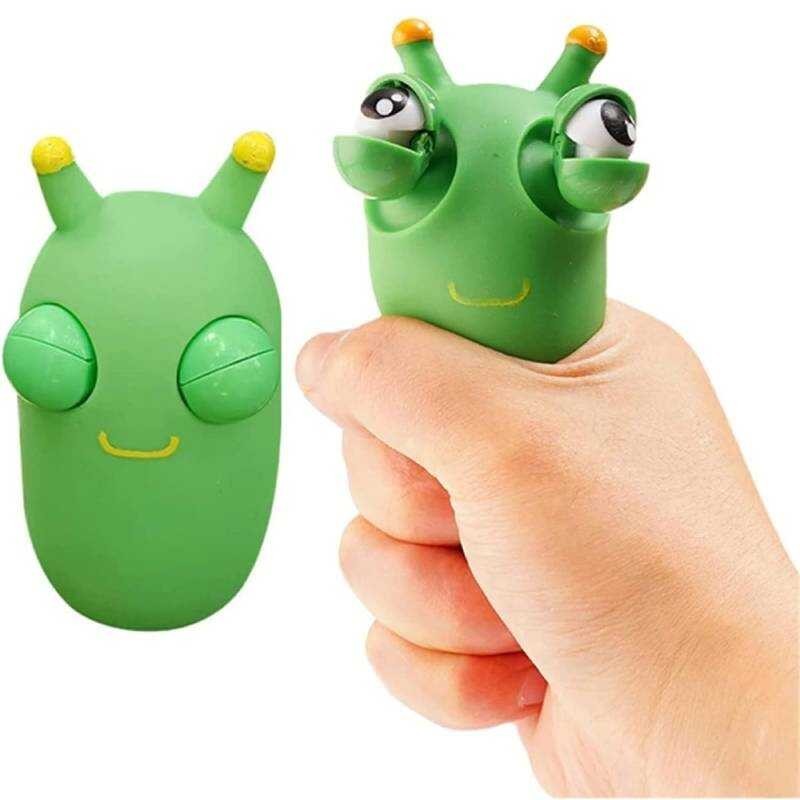 Green Bug Squeeze Grass Eyes Popping Out Sensory Fidget Eyeball ...