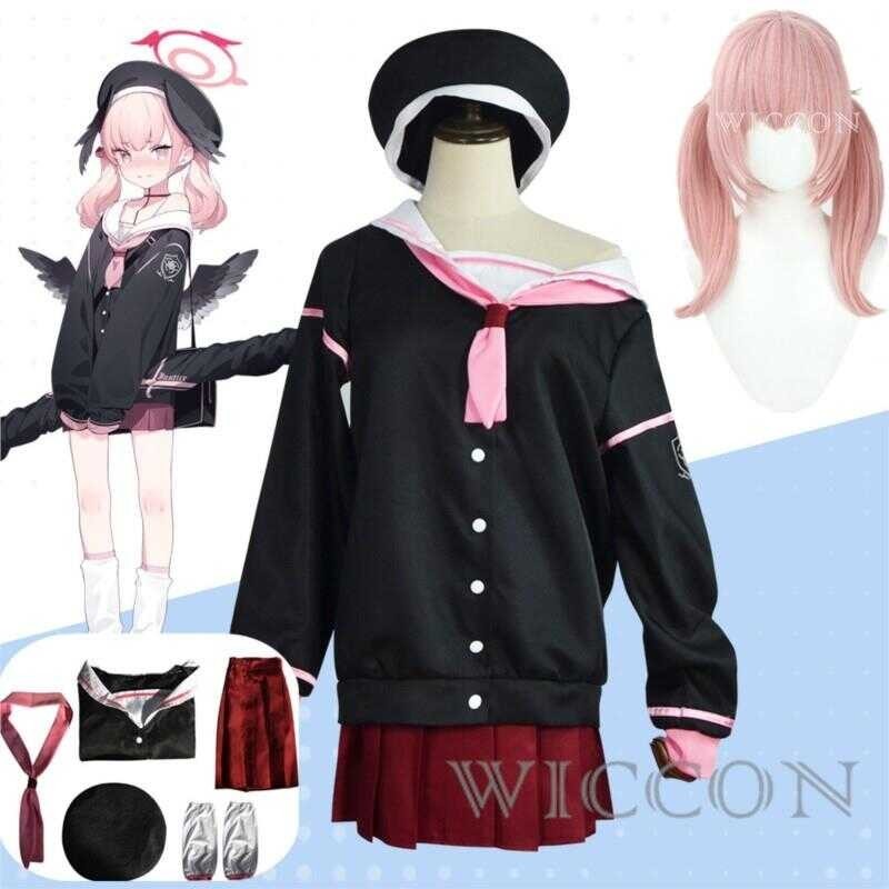 Game Shimoe Koharu Blue Archive Project MX Cosplay Costume Wig Anime ...