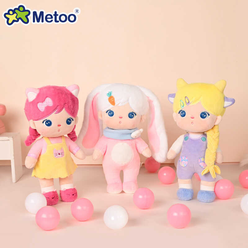 7E 2024 New Plush Toy Metoo Rabbit 12 Inch Jibao Cotton Candy Cute ...