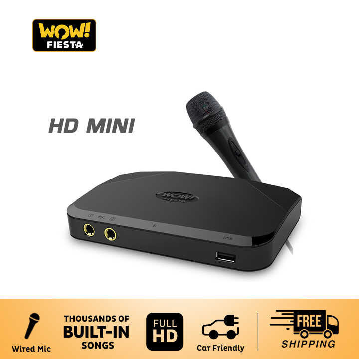 WOW Fiesta HD Mini Affordable Videoke Portable Karaoke System na may