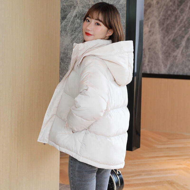 Thicked For Women Short Down Cotton Hooded Jacket Women's Winter New ...