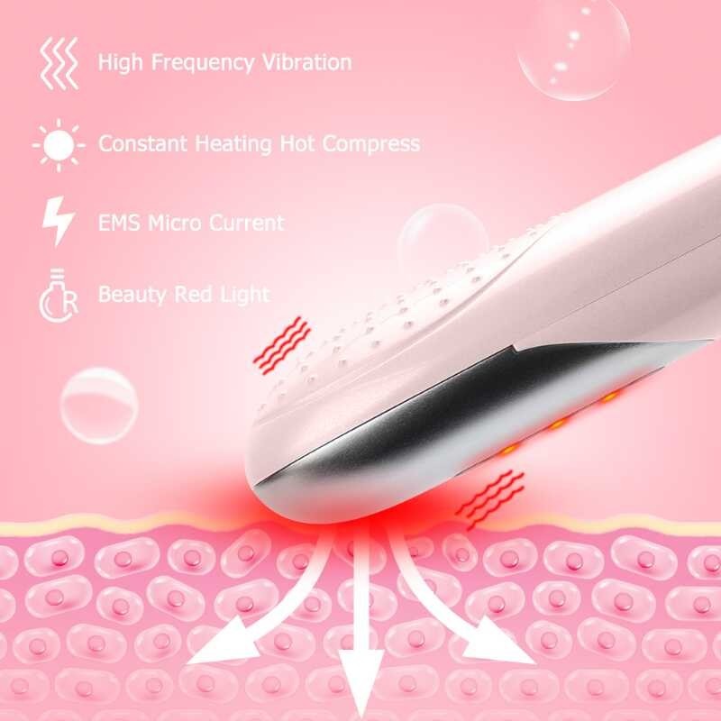 NEW EMS Electronic Massager LED Photon Therapy Hot Compress Vibration ...