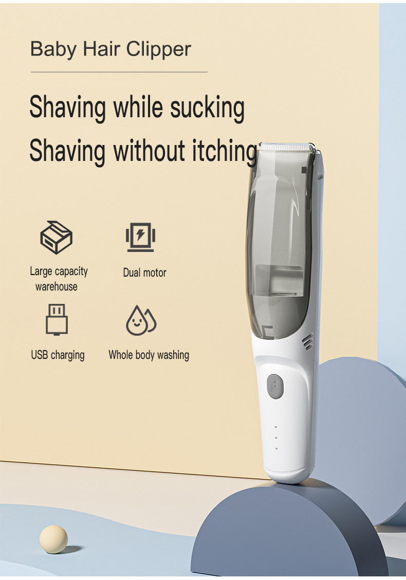 Hair-absorbing Hair Clipper Baby Electric Razor Baby Hair Clipper ...