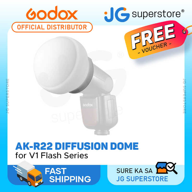 Ak-R22 Collapsible Godox Diffusion Dome Soft Silicone Flash Diffuser ...