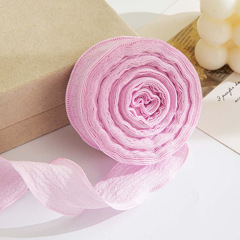 Ready stock 2.5cm Flounce Pleated Ribbon DIY Cake Bouquet Flowers ...