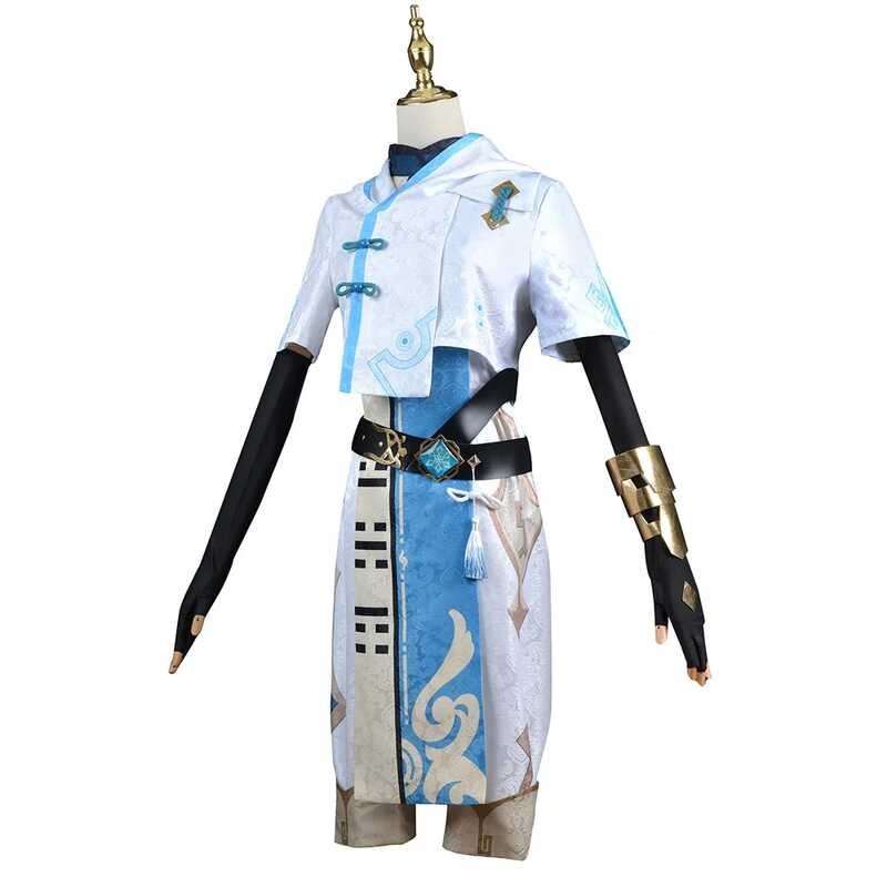 Chong Genshin Impact Yun Cosplay Halloween Costume Chongyun Party Men's ...