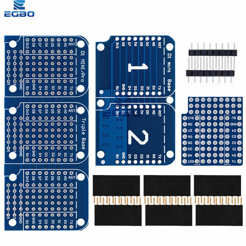 mini D1 double Shield For WeMos D1 Mini Dua Sided Perf Board For ...