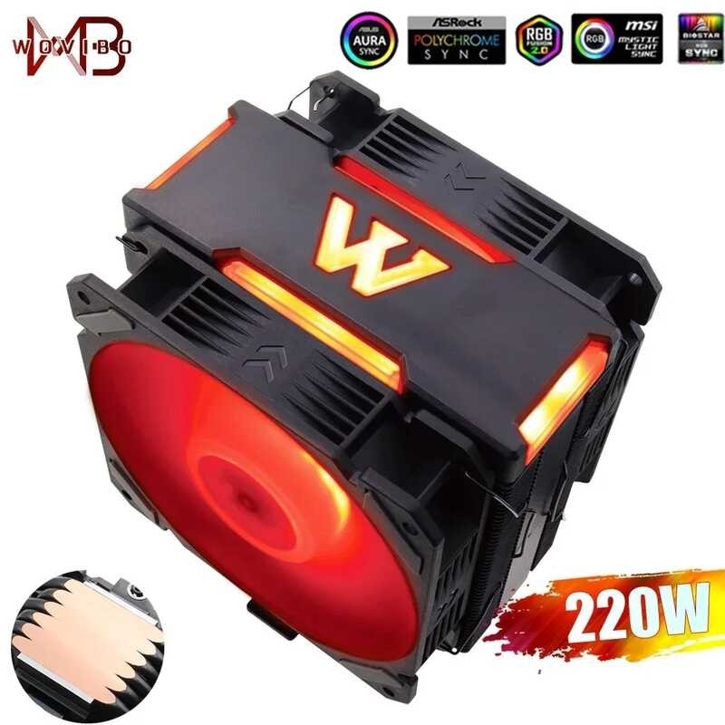 Wovibo CPU Cooler Fan 6 Heat Pipes Ventilator Para Sa Intel 1150 1151 ...