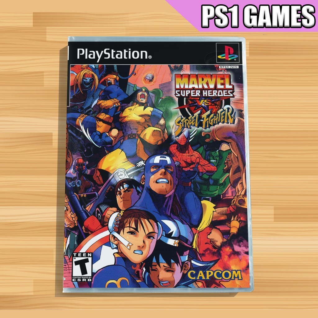 ♈ Marvel Super Heroes VS Street Flghter PS1 Game | PS1 cd Games ...