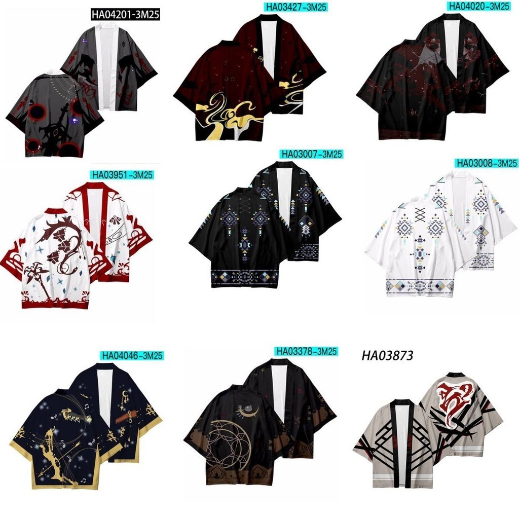 Summer Three-Quarter Sleeve Final Fantasy ff14 Clothes Game Merchandise ...