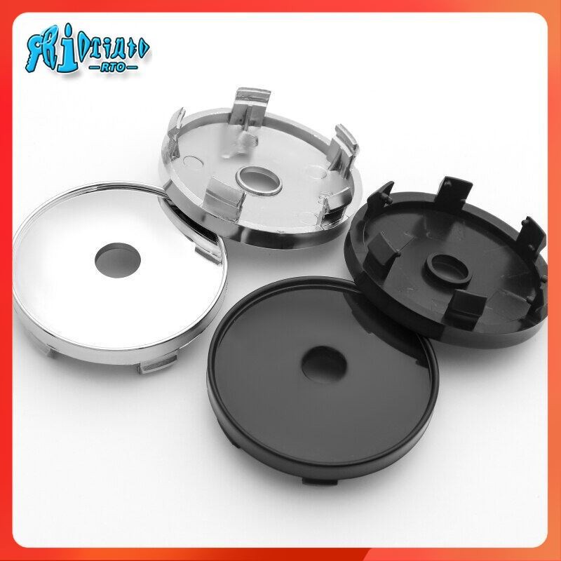 RTO 4Pcs 60mm Car Wheel Center Rim Hub Caps Cover Trim for Mitsubishi ...