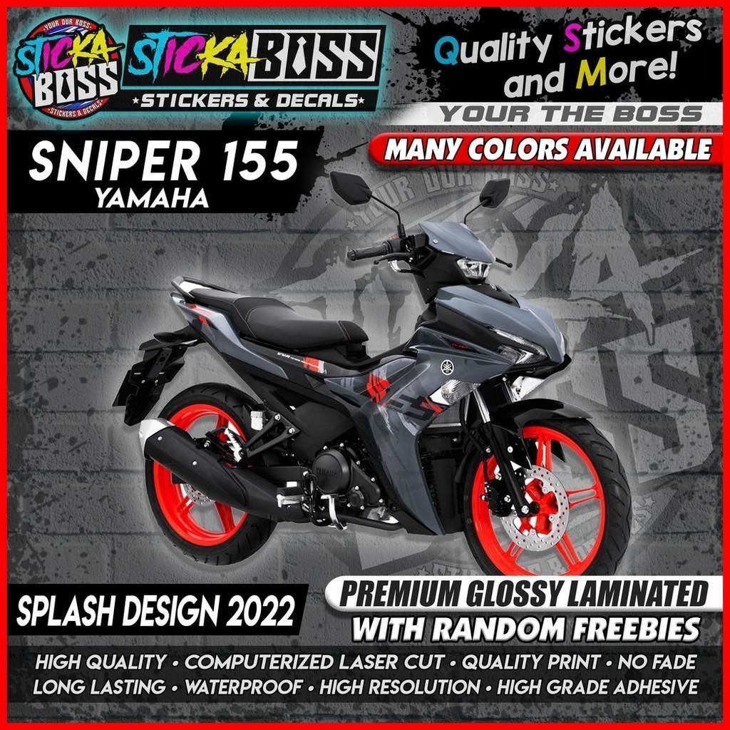 Sniper 155 NEW STOCK DECALS (SPLASH DESIGN 2022) MALAYSIAN CONCEPT【WITH ...