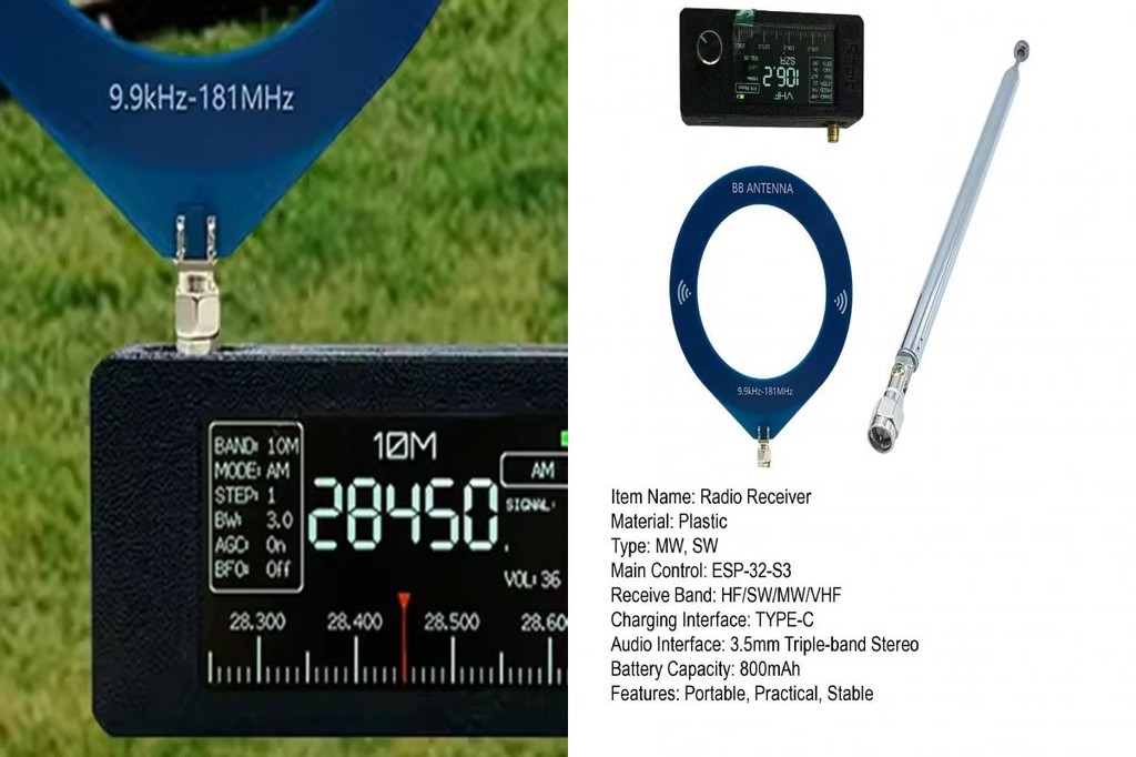 [gongzgu] Portable Radio Portable All Band Radio Receiver with Antenna ...
